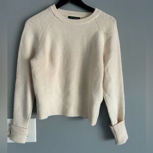 Banana Republic Cream Crew Neck Sweater